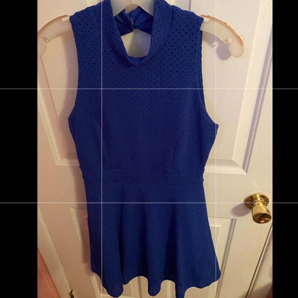 blue skater dress